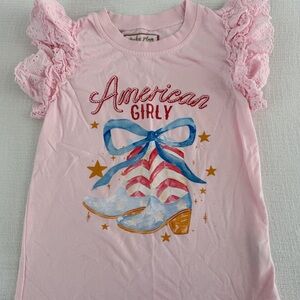Cheeky plum "American Girly" tee